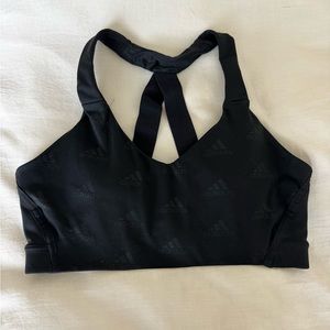 NWOT - Black Adidas Sports Bra - L